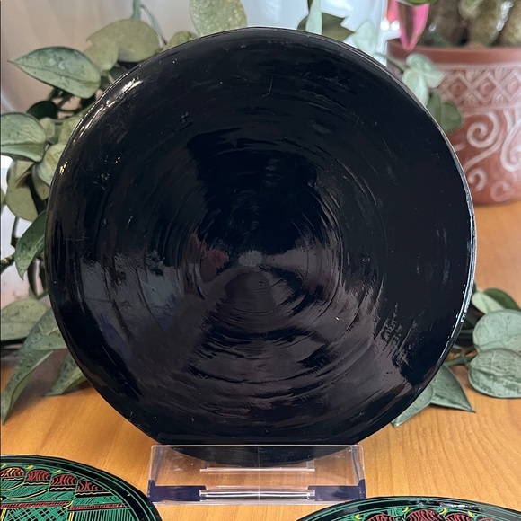 Chinese Vintage Lacquer Wear Coaster Set 4 Pieces - Picture 2 of 10